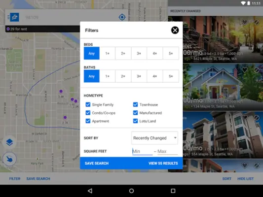 Apartments & Rentals android App screenshot 1